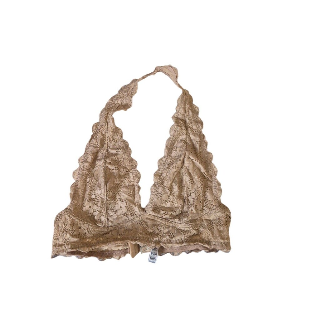 Free People Bralette Lace Bralette Nude Sz S